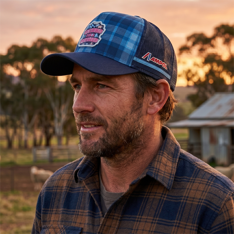 WesternCollection-Cap Western Collection Trucker Cap for Farm Angels Flanno for a Farmer Campaign